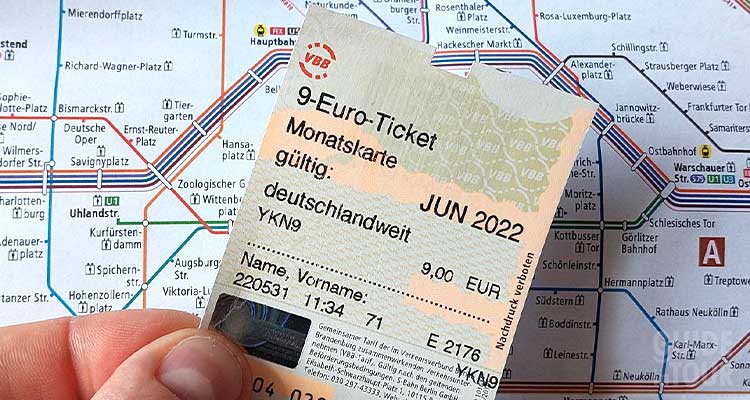 Biglietto mensile a 9 euro (9-Euro-Ticket Berlino). Offerta di Berlino per i mesi di giugno, luglio e agosto 2022.