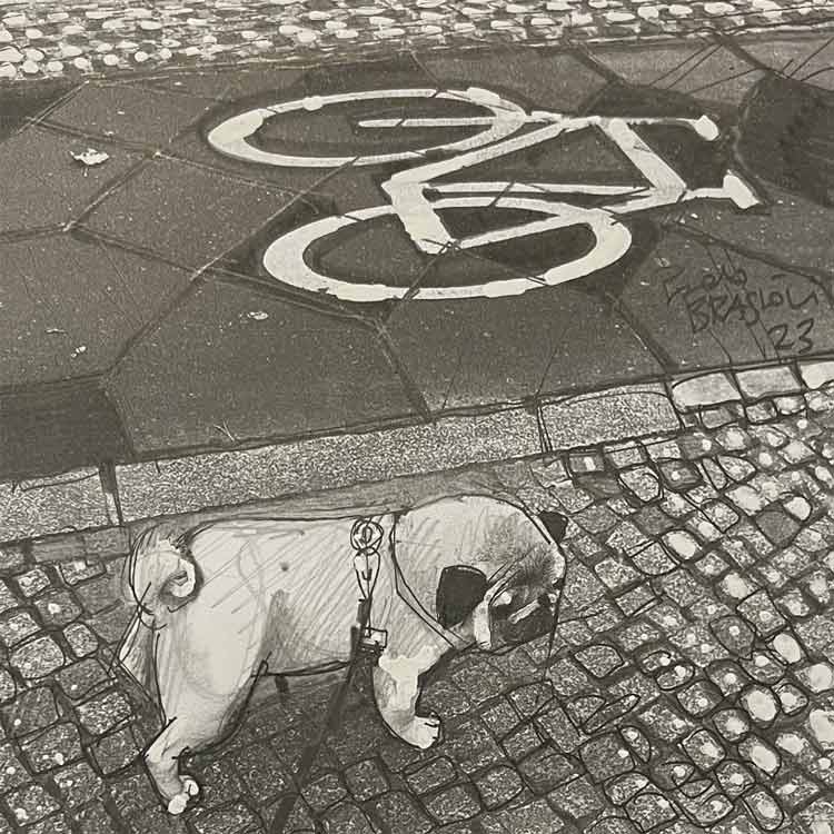 Il cagnolino Merlin visita Berlino.