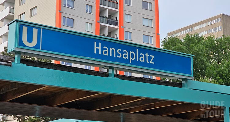 Entrata della Metro U9 Hansaplatz Berlino.