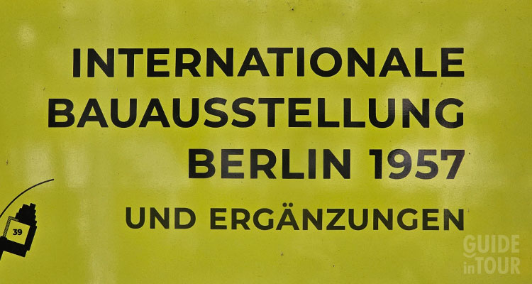 Il logo della Mostra internazionale di edilizia svolta a Berlino nel 1957.