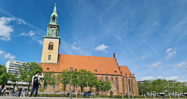 La chiesa di Santa Maria a Berlino.