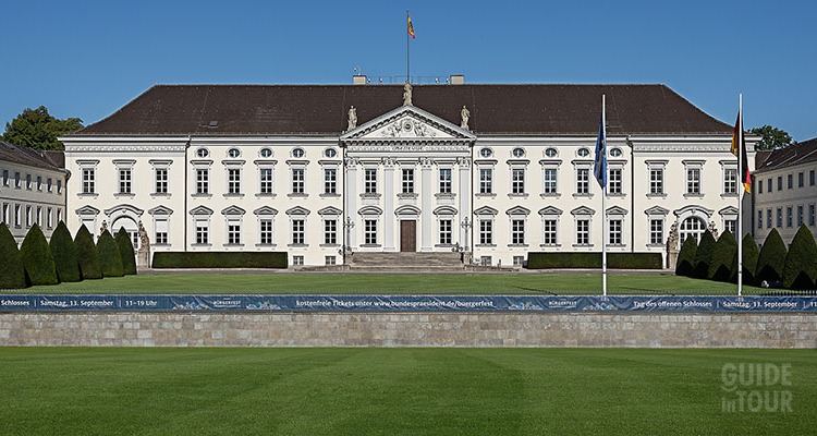 Vista esterna del Palazzo Bellevue.